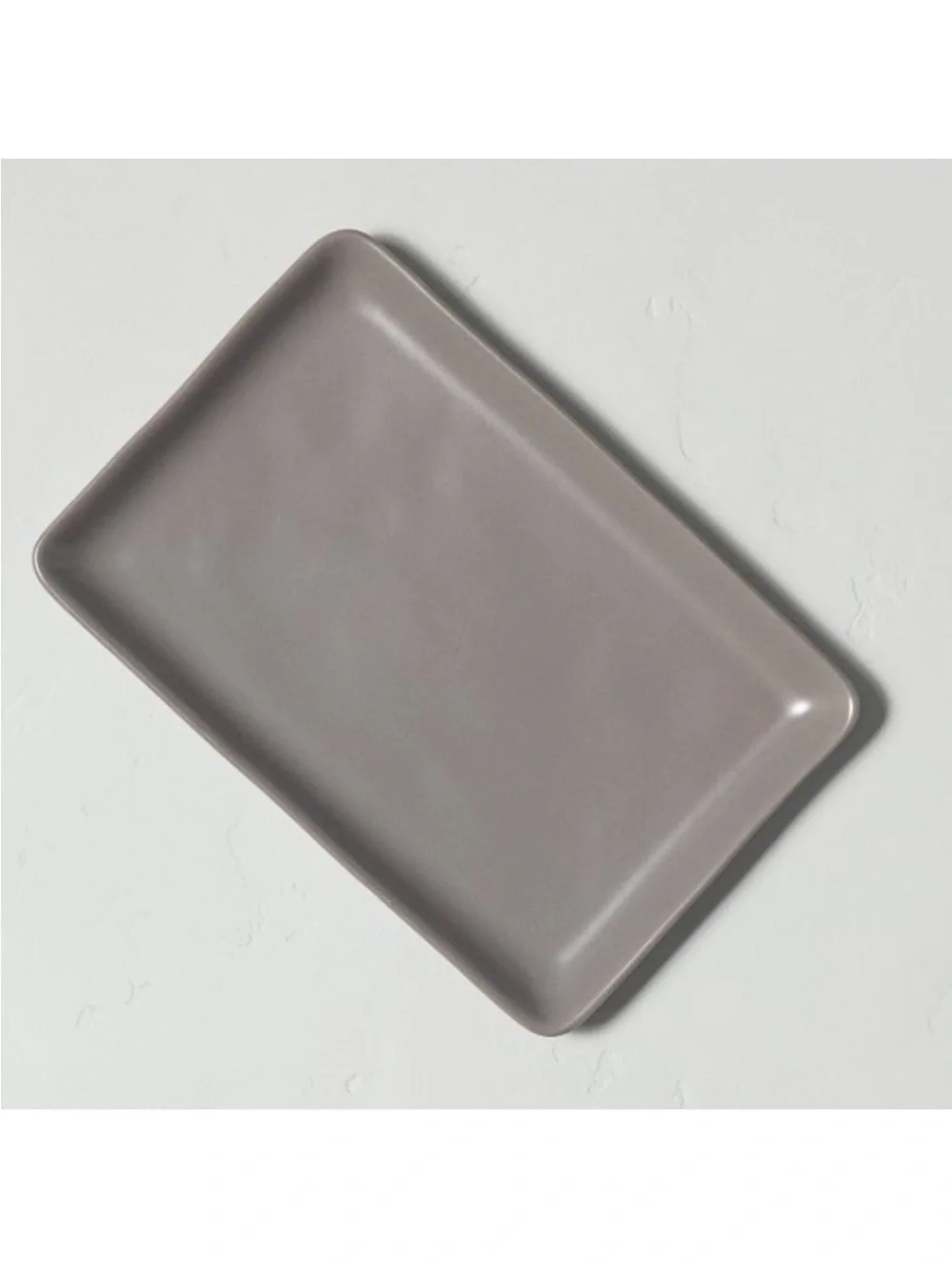 Hearth & Hand Stoneware Rectangular Serve Tray in Matte Gray